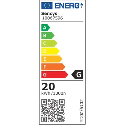 Sencys Eco halogeenlamp 20W G4 2stuks 2