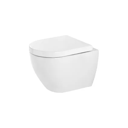 Aquavive hangtoilet Mazaro wit | Soft-close toiletzitting | Randloos toiletpot