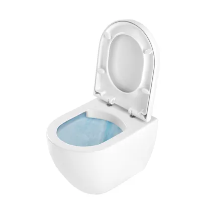 Aquavive hangtoilet Mazaro wit | Soft-close toiletzitting | Randloos toiletpot 2