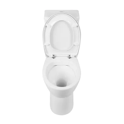 Aquavive duoblok toilet Cormor I Universele afvoerI Randloos toiletpot wit 2