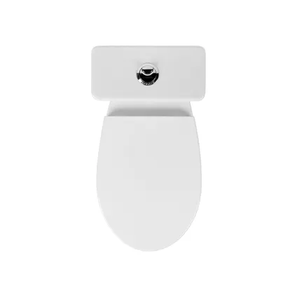 Aquavive duoblok toilet Cormor I Universele afvoerI Randloos toiletpot wit 4