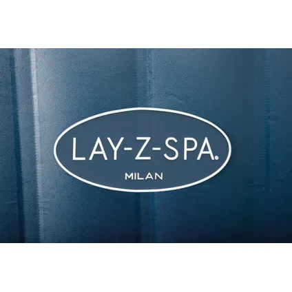 Jacuzzi Bestway Lay-Z-Spa Milan Airjet Plus bleu 916L Ø196x71cm 5