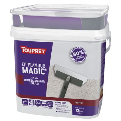Toupret plamuur kit Magic' voor buiten 12kg