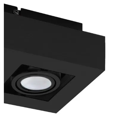 EGLO plafondlamp Mendoza zwart 2xGU10 4