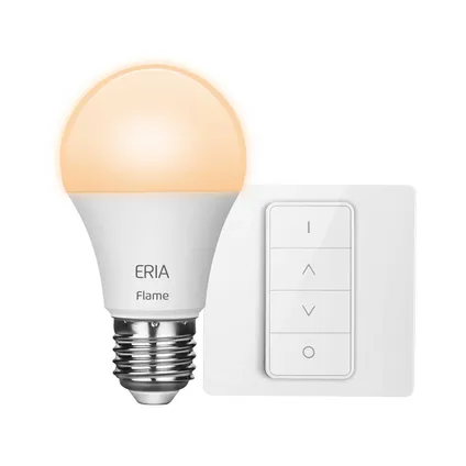 AduroSmart ERIA® startpakket, 1 Flame Light lamp en dimmer 2