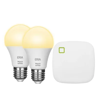 AduroSmart ERIA® startpakket, 2 Warm Witte lampen en hub 2
