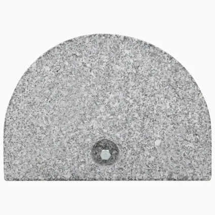 VidaXL parasolvoet gebogen 10kg graniet grijs 3