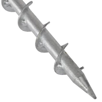 vidaXL Support de parasol 55 cm acier galvanisé 6