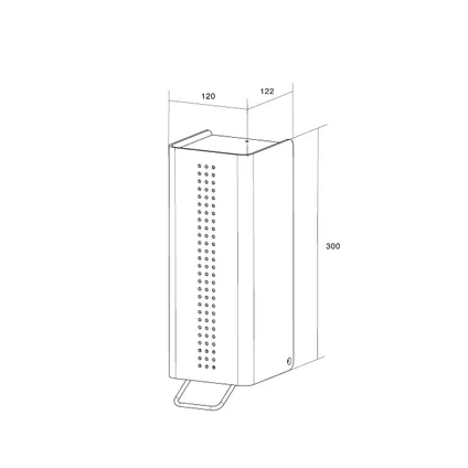 Loggere lotion-zeepdispenser One pure 120x122x300mm geborsteld RVS 2
