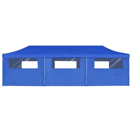 VidaXL vouwtent pop-up met 8 zijwanden 3x9m blauw