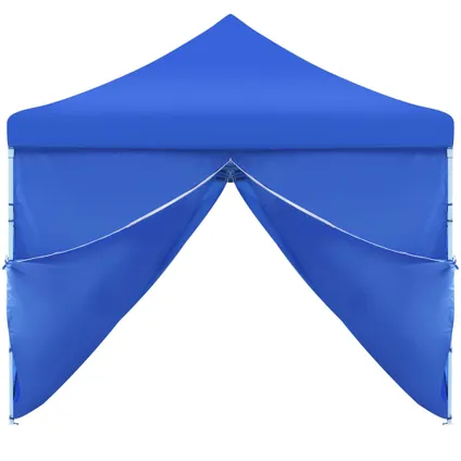 vidaXL Tente de réception pliable avec 8 parois 3x9 m Bleu 4