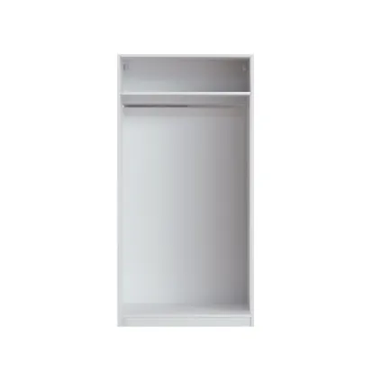 Module de penderie avec étagère blanc mat 200x100cm 4
