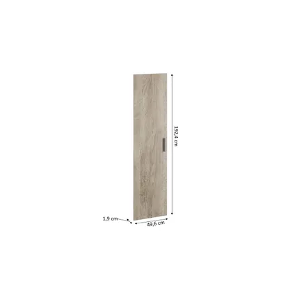 Module porte pivotante quincaillerie incluse chêne 200cm 2
