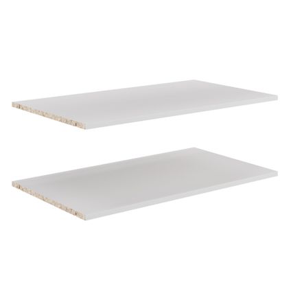 Planches pour module d'armoire blanc 100cm - 2 pièces