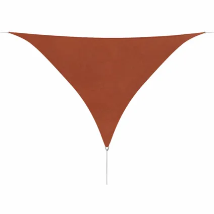 VidaXL schaduwzeil Oxford stof driehoek 3,6x3,6x3,6m terracotta