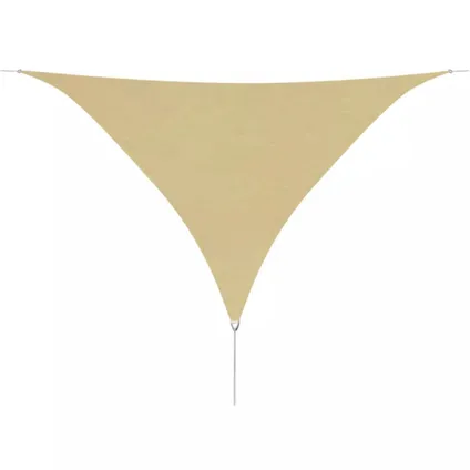 VidaXL zonnescherm driehoekig 3,6x3,6x3,6 m oxford stof beige