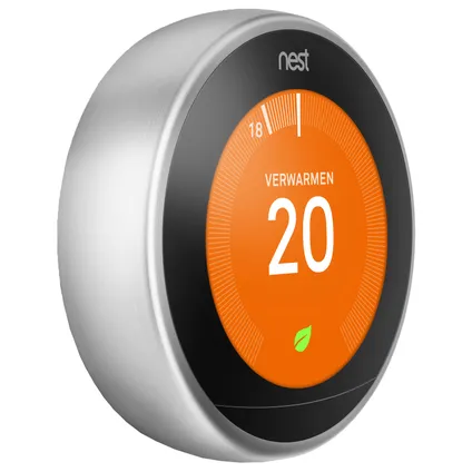 Google Nest Learning stalen thermostaat 2