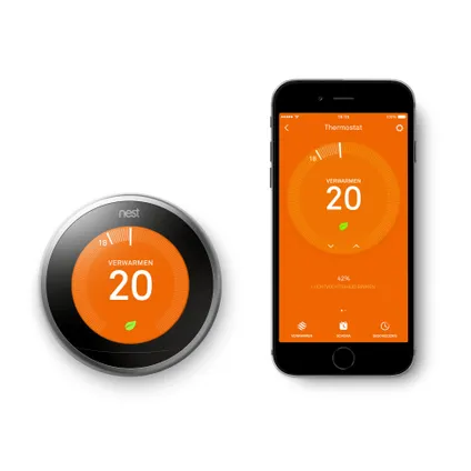 Google Nest Learning stalen thermostaat 4