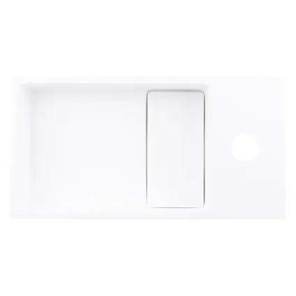 Lave-mains Differnz Solid Surface blanc 36x185x9cm
 7