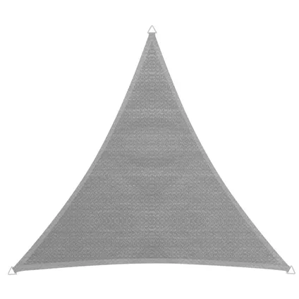 Voile d'ombrage Capri triangulaire gris 5x5x5m