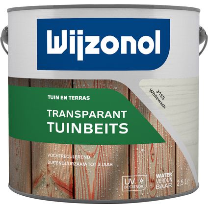 Wijzonol transparant tuinbeits 3155 whitewash