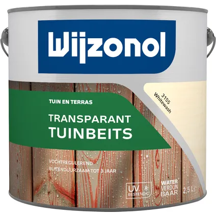 Wijzonol transparant tuinbeits 3155 whitewash 2