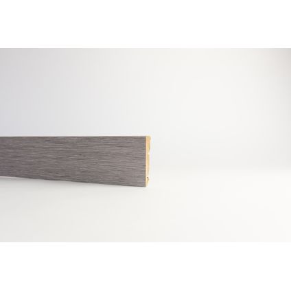 Plinthe DecoMode chêne gris 240x6cm 12mm