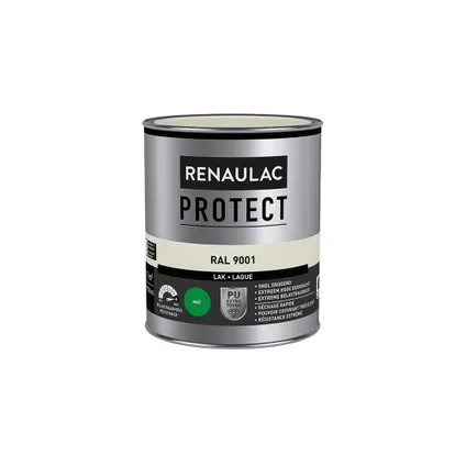 Laque Renaulac Protect RAL9001 mat 750ml