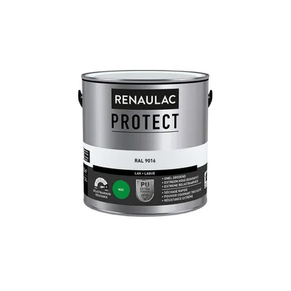 Laque Renaulac Protect RAL9016 mat 2,5L