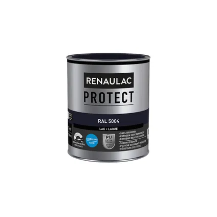 Renaulac lak Protect RAL5004 zijdeglans 750ml