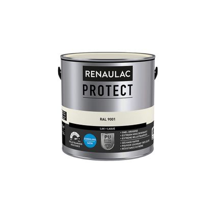 Lak Renaulac Protect RAL9001 zijdeglans 2,5L