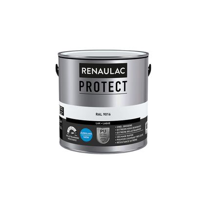 Lak Renaulac Protect RAL9016 zijdeglans 2,5L