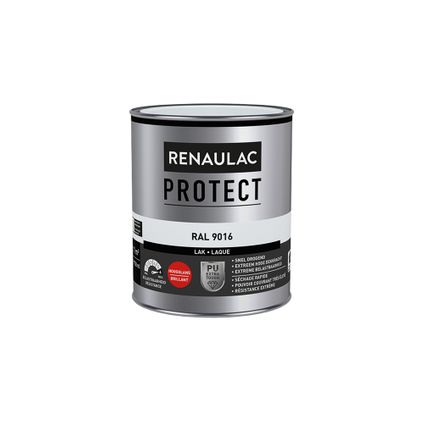Laque Renaulac Protect RAL9016 brillant 750ml