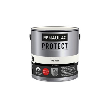 Laque Renaulac Protect RAL9010 brillant 2,5L
