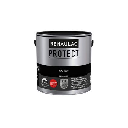 Laque Renaulac Protect RAL9005 brillant 2,5L