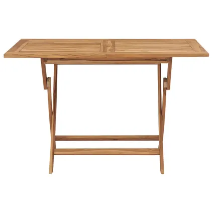 vidaXL Table pliable de jardin 120x70x75 cm Bois de teck solide 2