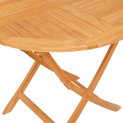 vidaXL Table pliable de jardin 85x76 cm Bois de teck solide 7