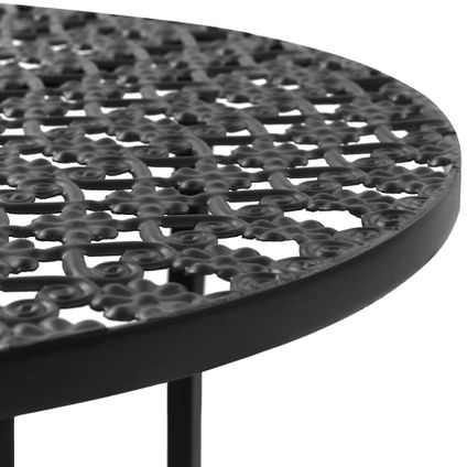 VidaXL bistrotafel 40x70cm metaal zwart