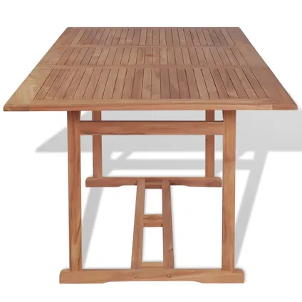 vidaXL Table de jardin 180x90x75 cm Bois de teck solide 3