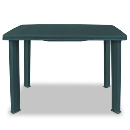 vidaXL Table de jardin Vert 101 x 68 x 72 cm Plastique 3