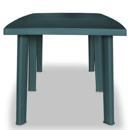 vidaXL Table de jardin Vert 210 x 96 x 72 cm Plastique 2