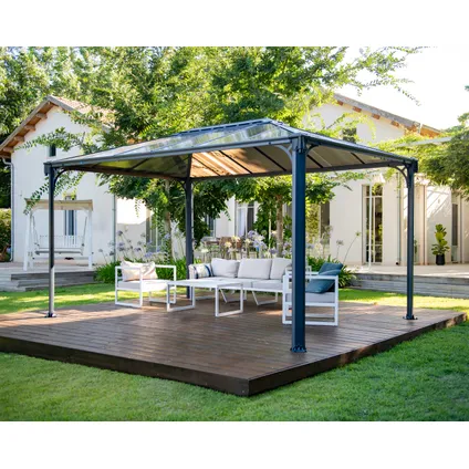 Palram | Canopia - Pavillon de jardin Martinique - Gris foncé/Bronze - 430x295cm 2