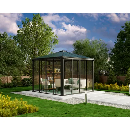 Palram | Canopia - Pavillon de jardin Ledro - Gris foncé/Bronze - 300x300cm 2
