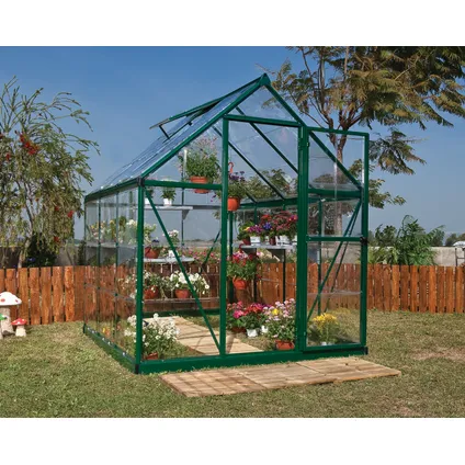 Palram | Canopia - Serre de jardin Harmony - Transparent - Vert - 186x185x208cm 3