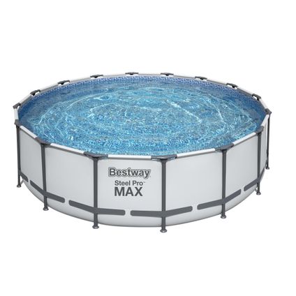 Bestway zwembad Steel Pro Max set rond met filterpomp Ø488x122cm