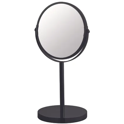 bijvoorbeeld huwelijk Shilling Make-up spiegel rond 3x vergrotend staand zwart Ø17cm