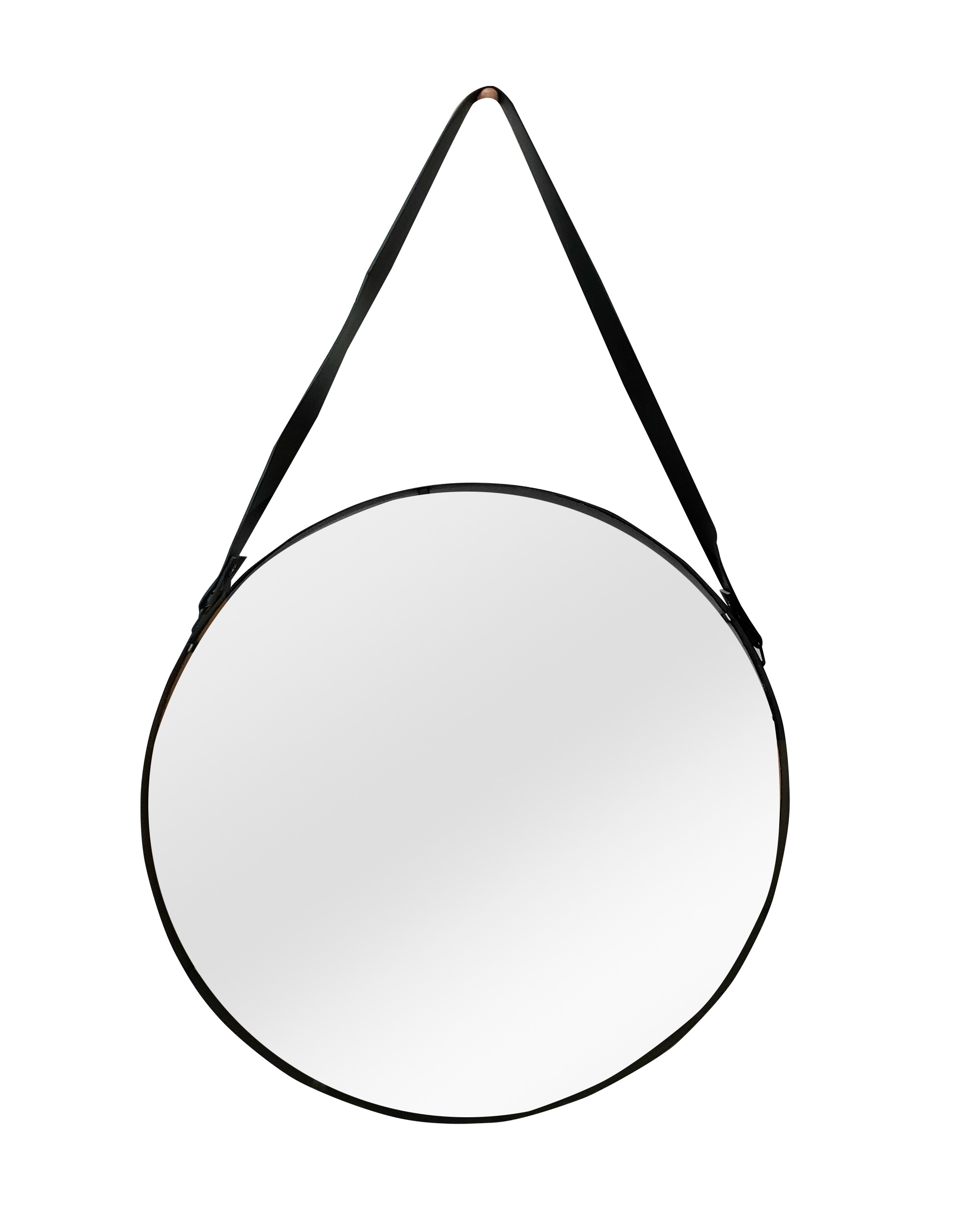 twee Smeren Tot ziens Spiegel Loft rond zwart Ø60cm