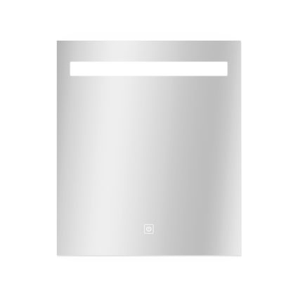 Miroir Portland rectangle avec éclairage led et capteur tactile 70x60cm