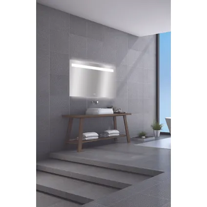 Miroir Portland rectangle avec éclairage led et capteur tactile 70x120cm 4