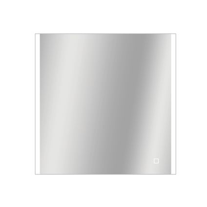 Miroir Grant carré avec éclairage LED capteur tactile et miroir chauffant 60x60cm